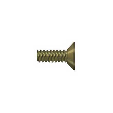 Deltana [SCMS905U5] Steel Machine Screw - #9 x 1/2&quot; - Flat Head - Phillips - Antique Brass Finish