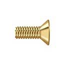 Deltana [SCMB1005CR003] Solid Brass Machine Screw - #10 x 1/2" - Flat Head - Phillips - Polished Brass (PVD) Finish