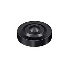 Deltana [SCD100U19] Solid Brass Screw Cover - Dimple - Paint Black Finish - 1&quot; Dia.