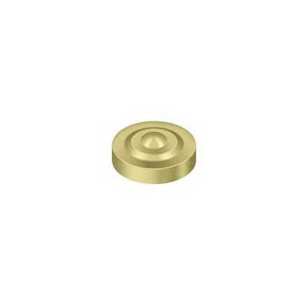 Deltana [SCD100U3] Solid Brass Screw Cover - Dimple - Polished Brass Finish - 1" Dia.