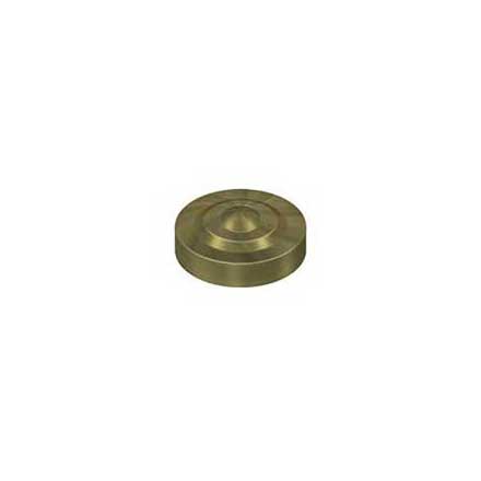 Deltana [SCD100U5] Solid Brass Screw Cover - Dimple - Antique Brass Finish - 1&quot; Dia.