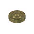 Deltana [SCD100U5] Solid Brass Screw Cover - Dimple - Antique Brass Finish - 1" Dia.