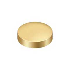 Deltana [SCF100CR003] Solid Brass Screw Cover - Round - Polished Brass (PVD) Finish - 1&quot; Dia.