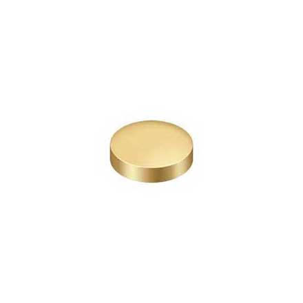 Deltana [SCF100CR003] Solid Brass Screw Cover - Round - Polished Brass (PVD) Finish - 1&quot; Dia.