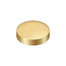 Deltana [SCF100CR003] Solid Brass Screw Cover - Round - Polished Brass (PVD) Finish - 1" Dia.
