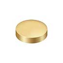 Deltana [SCF100CR003] Solid Brass Screw Cover - Round - Polished Brass (PVD) Finish - 1&quot; Dia.