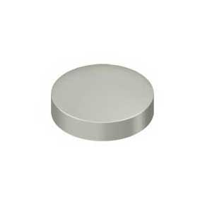 Deltana [SCF100U15] Solid Brass Screw Cover - Round - Brushed Nickel Finish - 1" Dia.