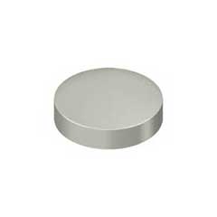 Deltana [SCF100U15] Solid Brass Screw Cover - Round - Brushed Nickel Finish - 1&quot; Dia.