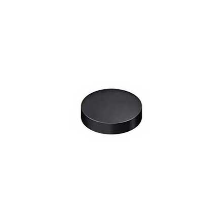 Deltana [SCF100U19] Solid Brass Screw Cover - Round - Paint Black Finish - 1&quot; Dia.