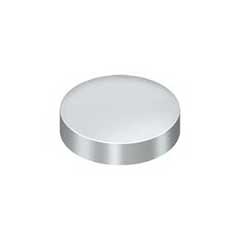 Deltana [SCF100U26] Solid Brass Screw Cover - Round - Polished Chrome Finish - 1&quot; Dia.