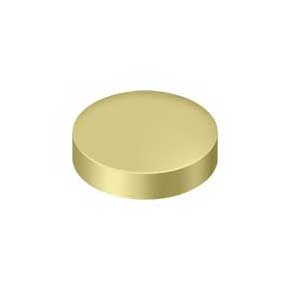 Deltana [SCF100U3] Solid Brass Screw Cover - Round - Polished Brass Finish - 1" Dia.