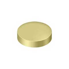 Deltana [SCF100U3] Solid Brass Screw Cover - Round - Polished Brass Finish - 1&quot; Dia.