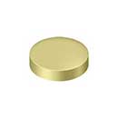 Deltana [SCF100U3] Solid Brass Screw Cover - Round - Polished Brass Finish - 1" Dia.