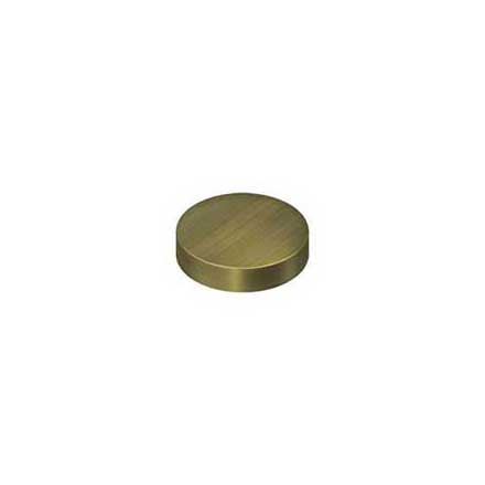Deltana [SCF100U5] Solid Brass Screw Cover - Round - Antique Brass Finish - 1&quot; Dia.
