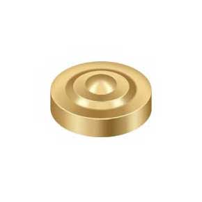 Deltana [SCD100CR003] Solid Brass Screw Cover - Dimple - Polished Brass (PVD) Finish - 1" Dia.