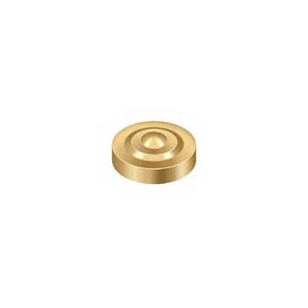 Deltana [SCD100CR003] Solid Brass Screw Cover - Dimple - Polished Brass (PVD) Finish - 1&quot; Dia.