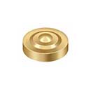 Deltana [SCD100CR003] Solid Brass Screw Cover - Dimple - Polished Brass (PVD) Finish - 1" Dia.