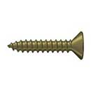 Deltana [SCWB1010U5] Solid Brass Wood Screw - #10 x 1" - Flat Head - Phillips - Antique Brass Finish