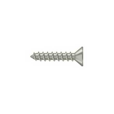 Deltana [SCWS1010U15] Steel Wood Screw - #10 x 1&quot; - Flat Head - Phillips - Brushed Nickel Finish