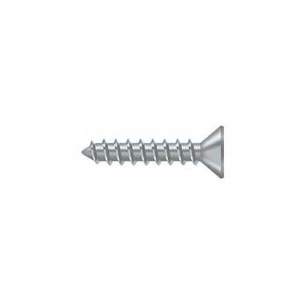 Deltana [SCWS1010U26D] Steel Wood Screw - #10 x 1&quot; - Flat Head - Phillips - Brushed Chrome Finish