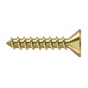 Deltana [SCWS1010U2D] Steel Wood Screw - #10 x 1" - Flat Head - Phillips - Zinc Dichromate Finish