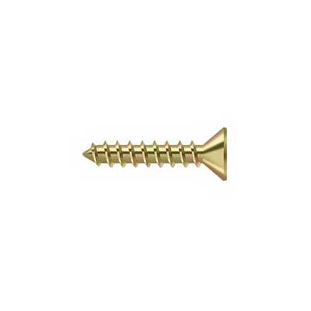 Deltana [SCWS1010U2D] Steel Wood Screw - #10 x 1&quot; - Flat Head - Phillips - Zinc Dichromate Finish