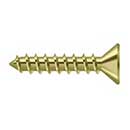 Deltana [SCWS1010U3] Steel Wood Screw - #10 x 1" - Flat Head - Phillips - Polished Brass Finish