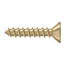 Deltana [SCWS1010U4] Steel Wood Screw - #10 x 1" - Flat Head - Phillips - Brushed Brass Finish