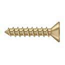 Deltana [SCWS1010U4] Steel Wood Screw - #10 x 1&quot; - Flat Head - Phillips - Brushed Brass Finish