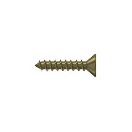 Deltana [SCWS1010U5] Steel Wood Screw - #10 x 1&quot; - Flat Head - Phillips - Antique Brass Finish