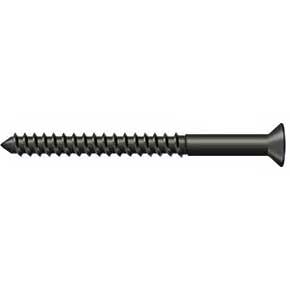 Deltana [SCWB1025U10B] Solid Brass Wood Screw - #10 x 2 1/2" - Flat Head - Phillips - Oil Rubbed Bronze Finish