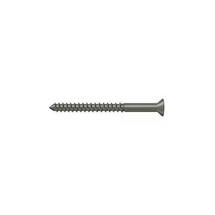 Deltana [SCWB1025U15A] Solid Brass Wood Screw - #10 x 2 1/2&quot; - Flat Head - Phillips - Antique Nickel Finish