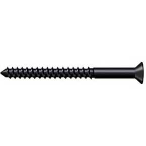 Deltana [SCWB1025U19] Solid Brass Wood Screw - #10 x 2 1/2" - Flat Head - Phillips - Paint Black Finish