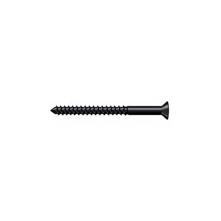 Deltana [SCWB1025U19] Solid Brass Wood Screw - #10 x 2 1/2&quot; - Flat Head - Phillips - Paint Black Finish