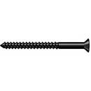 Deltana [SCWB1025U19] Solid Brass Wood Screw - #10 x 2 1/2&quot; - Flat Head - Phillips - Paint Black Finish