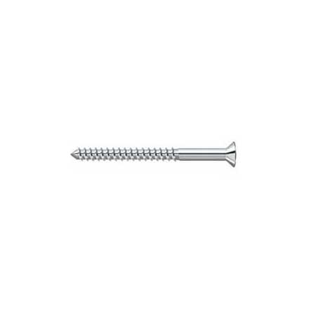 Deltana [SCWB1025U26] Solid Brass Wood Screw - #10 x 2 1/2&quot; - Flat Head - Phillips - Polished Chrome Finish