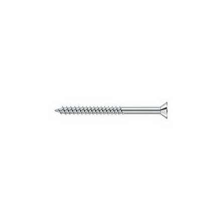 Deltana [SCWS1025U26] Steel Wood Screw - #10 x 2 1/2&quot; - Flat Head - Phillips - Polished Chrome Finish