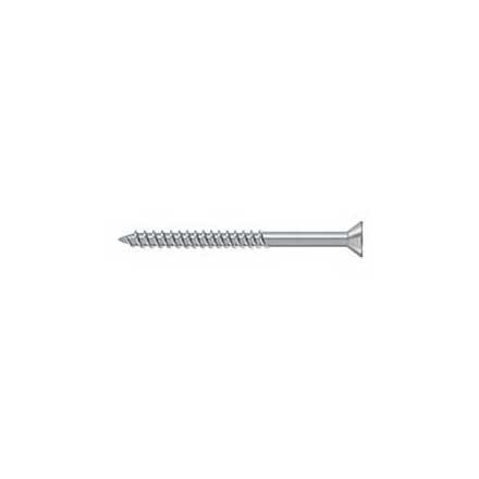 Deltana [SCWS1025U26D] Steel Wood Screw - #10 x 2 1/2&quot; - Flat Head - Phillips - Brushed Chrome Finish