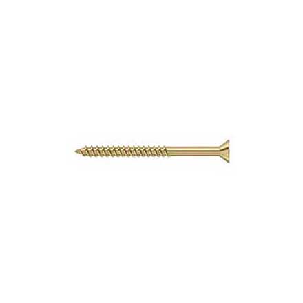 Deltana [SCWS1025U2D] Steel Wood Screw - #10 x 2 1/2" - Flat Head - Phillips - Zinc Dichromate Finish