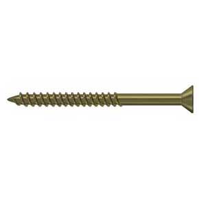Deltana [SCWS1025U5] Steel Wood Screw - #10 x 2 1/2" - Flat Head - Phillips - Antique Brass Finish