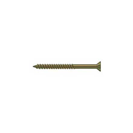 Deltana [SCWS1025U5] Steel Wood Screw - #10 x 2 1/2&quot; - Flat Head - Phillips - Antique Brass Finish