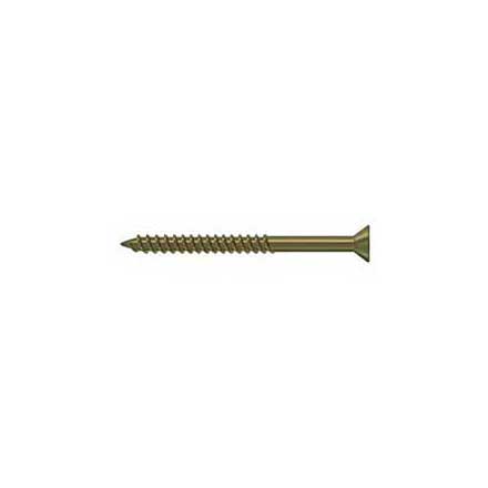 Deltana [SCWS1025U5] Steel Wood Screw - #10 x 2 1/2&quot; - Flat Head - Phillips - Antique Brass Finish