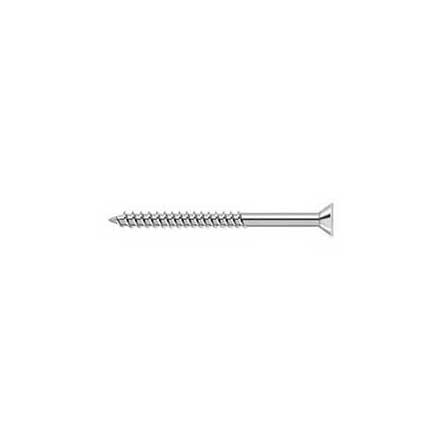 Deltana [SCWS1025USPW] Steel Wood Screw - #10 x 2 1/2&quot; - Flat Head - Phillips - Prime Coat White Finish