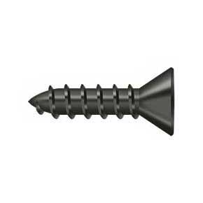 Deltana [SCWS1075U10B] Steel Wood Screw - #10 x 3/4" - Flat Head - Phillips - Oil Rubbed Bronze Finish