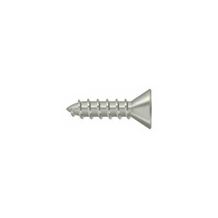 Deltana [SCWS1075U15] Steel Wood Screw - #10 x 3/4&quot; - Flat Head - Phillips - Brushed Nickel Finish