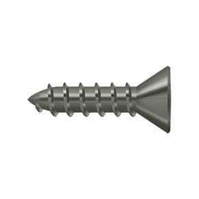 Deltana [SCWS1075U15A] Steel Wood Screw - #10 x 3/4" - Flat Head - Phillips - Antique Nickel Finish