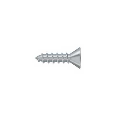 Deltana [SCWS1075U26D] Steel Wood Screw - #10 x 3/4&quot; - Flat Head - Phillips - Brushed Chrome Finish