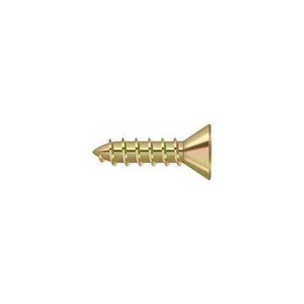 Deltana [SCWS1075U2D] Steel Wood Screw - #10 x 3/4&quot; - Flat Head - Phillips - Zinc Dichromate Finish