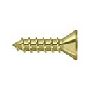 Deltana [SCWS1075U3] Steel Wood Screw - #10 x 3/4&quot; - Flat Head - Phillips - Polished Brass Finish