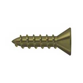 Deltana [SCWS1075U5] Steel Wood Screw - #10 x 3/4" - Flat Head - Phillips - Antique Brass Finish